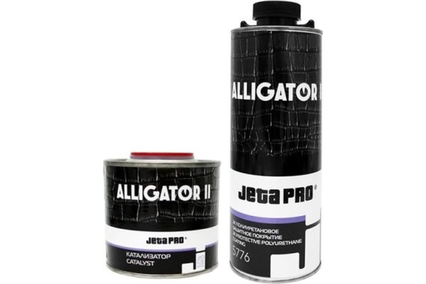 Jeta PRO Alligator II - 2К покрытие на полиуретановой основе. Черный 0,8+0,2кг