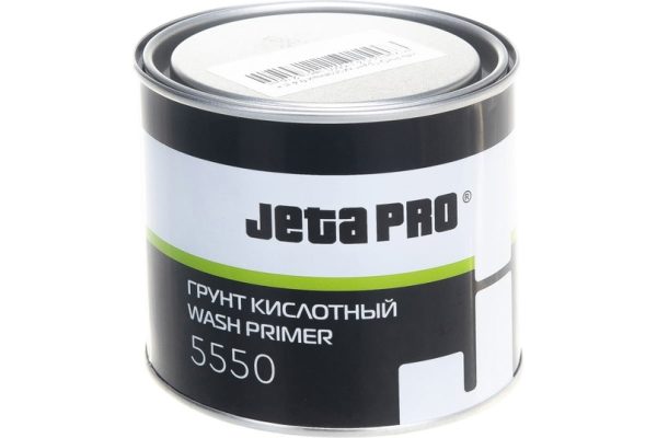 Jeta PRO Грунт-изолятор 1:1, кислотный (компонент А + компонент В). Цвет: темно-желтый 0,4+0,4л